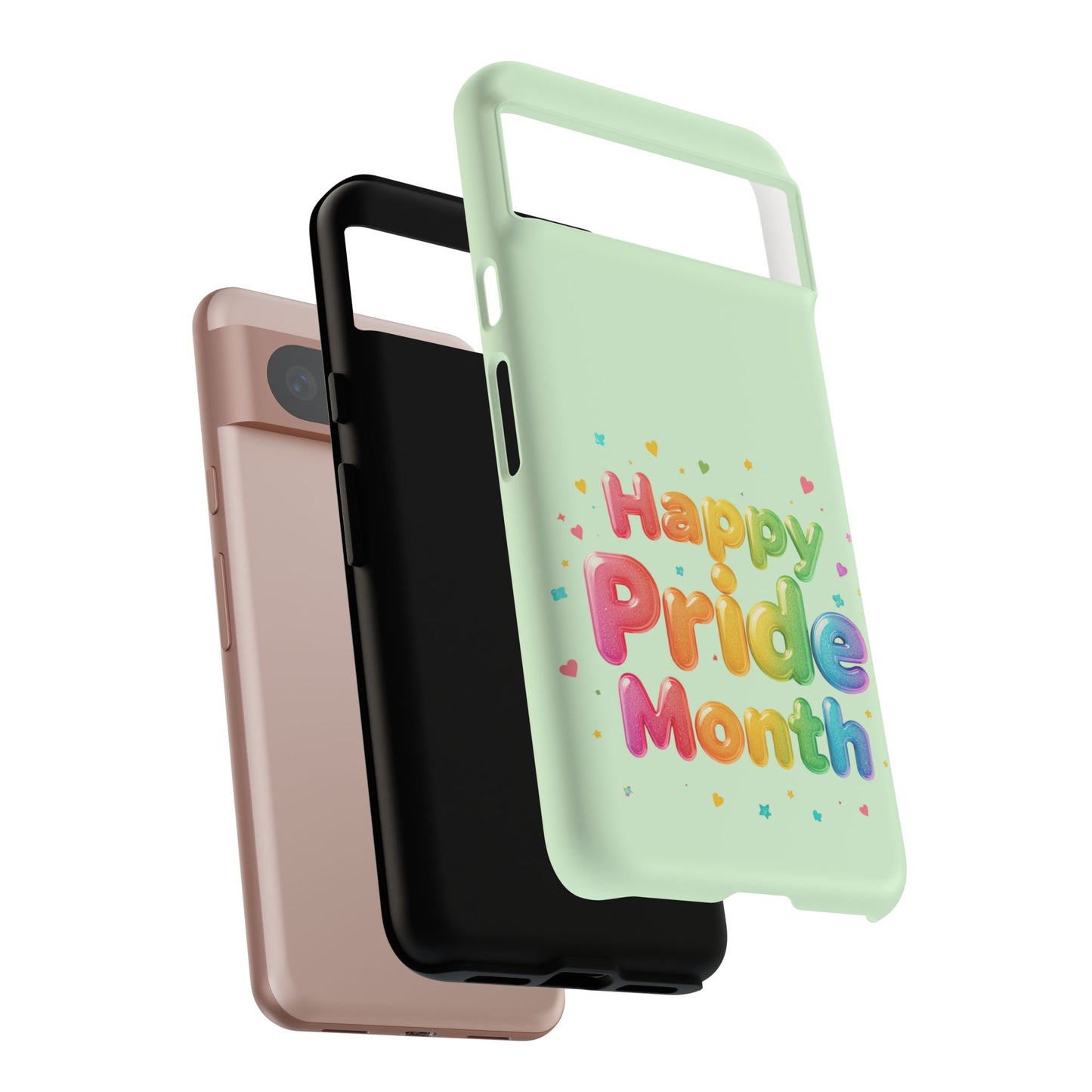 Happy Pride Month Phone Case — Colorful Rainbow Celebration Protective Cover
