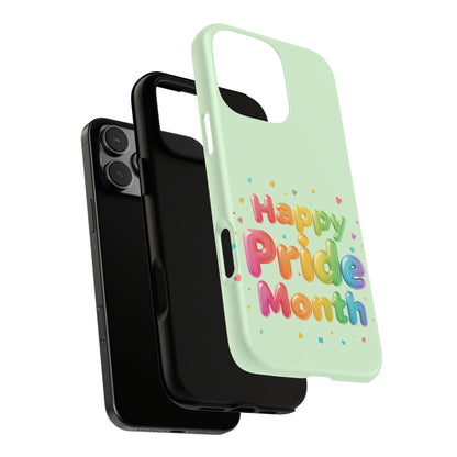 Happy Pride Month Phone Case — Colorful Rainbow Celebration Protective Cover