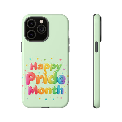 Happy Pride Month Phone Case — Colorful Rainbow Celebration Protective Cover