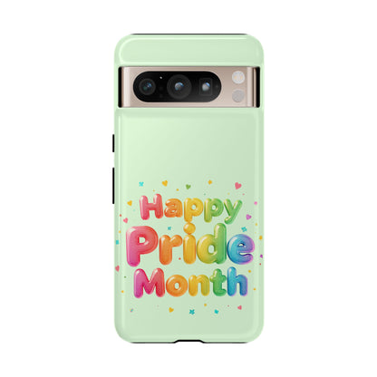 Happy Pride Month Phone Case — Colorful Rainbow Celebration Protective Cover
