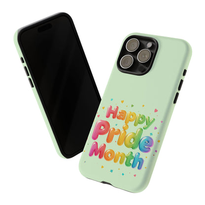 Happy Pride Month Phone Case — Colorful Rainbow Celebration Protective Cover