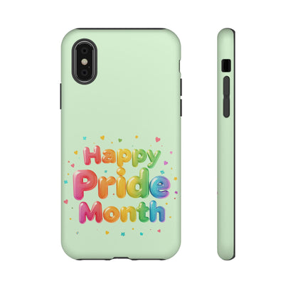 Happy Pride Month Phone Case — Colorful Rainbow Celebration Protective Cover