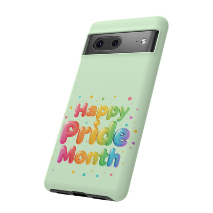 Happy Pride Month Phone Case — Colorful Rainbow Celebration Protective Cover