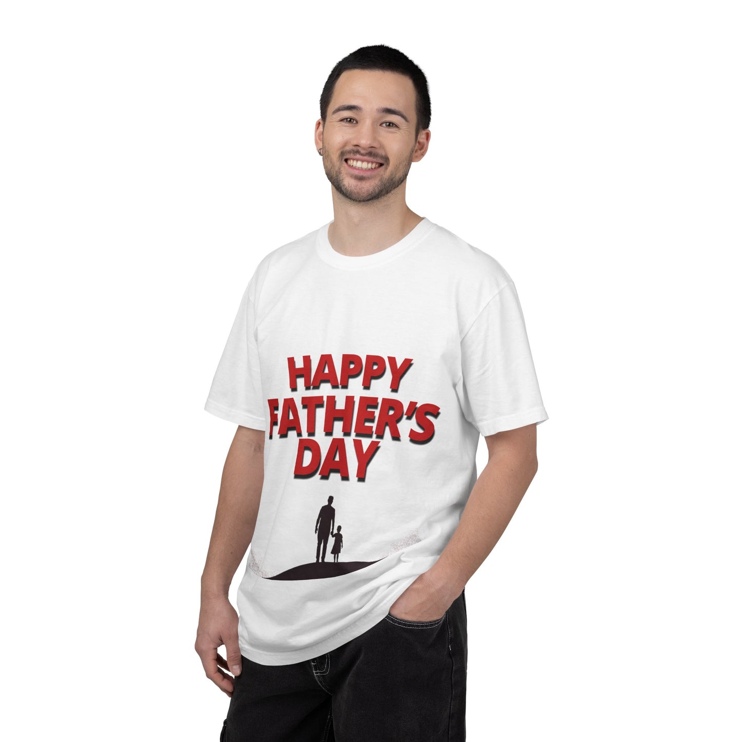 Father's Day T-Shirt — "Happy Father's Day" Graphic Tee