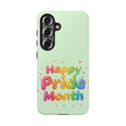 Happy Pride Month Phone Case — Colorful Rainbow Celebration Protective Cover