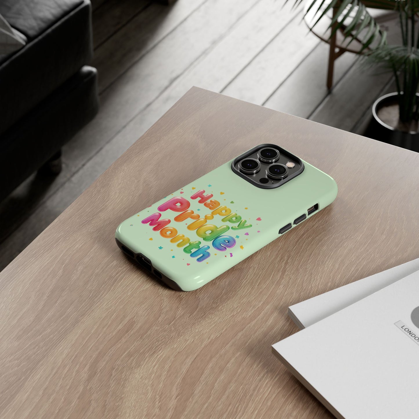 Happy Pride Month Phone Case — Colorful Rainbow Celebration Protective Cover