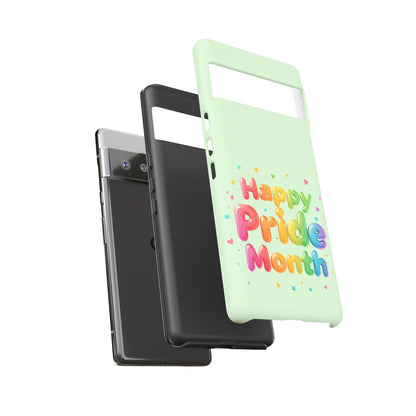 Happy Pride Month Phone Case — Colorful Rainbow Celebration Protective Cover