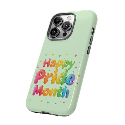 Happy Pride Month Phone Case — Colorful Rainbow Celebration Protective Cover