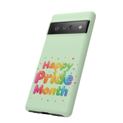 Happy Pride Month Phone Case — Colorful Rainbow Celebration Protective Cover
