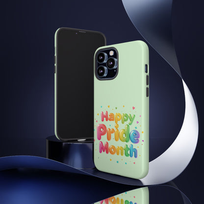 Happy Pride Month Phone Case — Colorful Rainbow Celebration Protective Cover