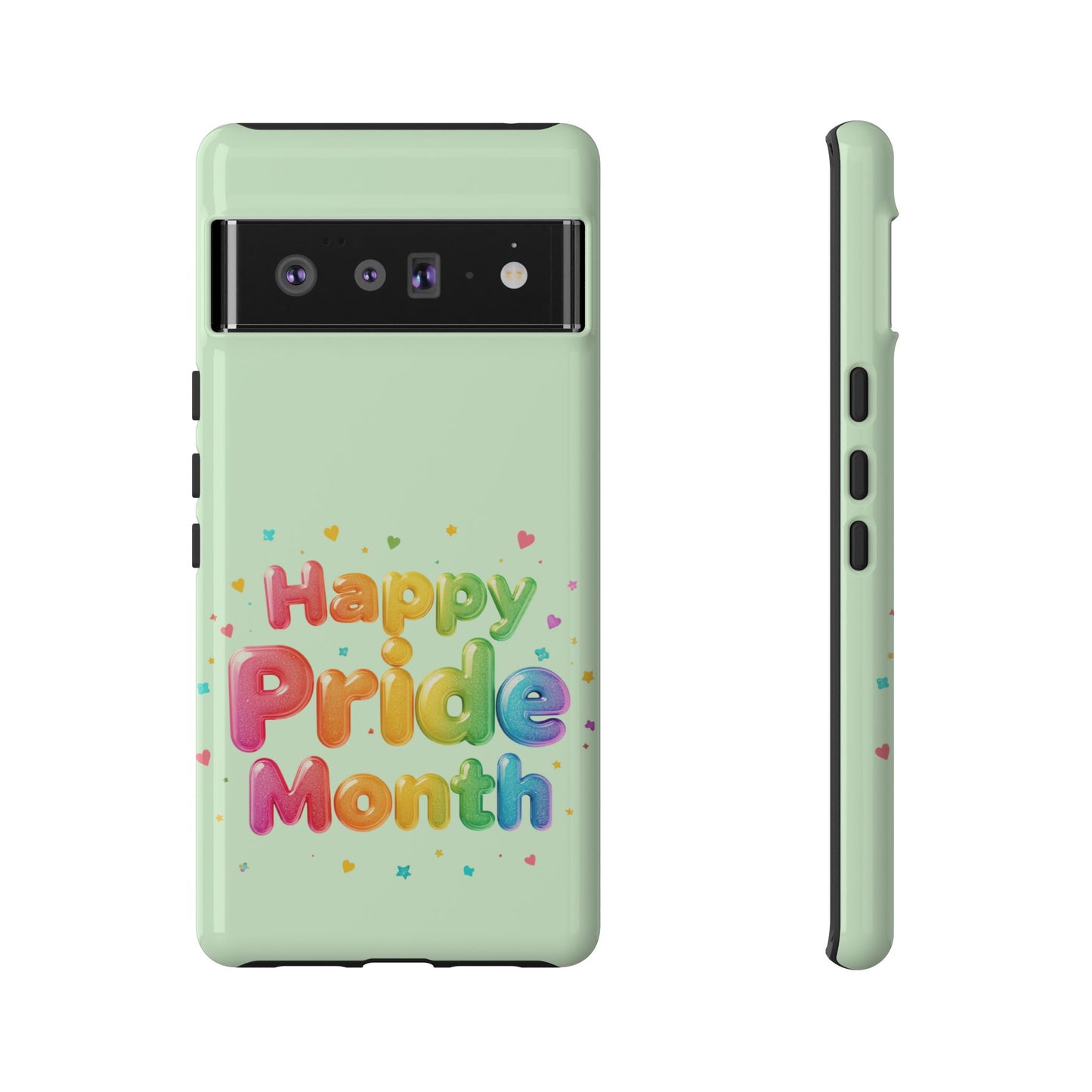 Happy Pride Month Phone Case — Colorful Rainbow Celebration Protective Cover