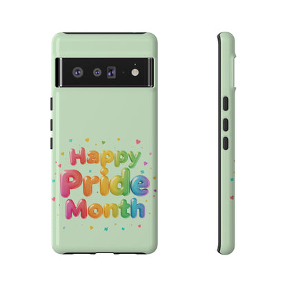 Happy Pride Month Phone Case — Colorful Rainbow Celebration Protective Cover