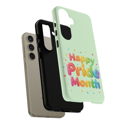 Happy Pride Month Phone Case — Colorful Rainbow Celebration Protective Cover