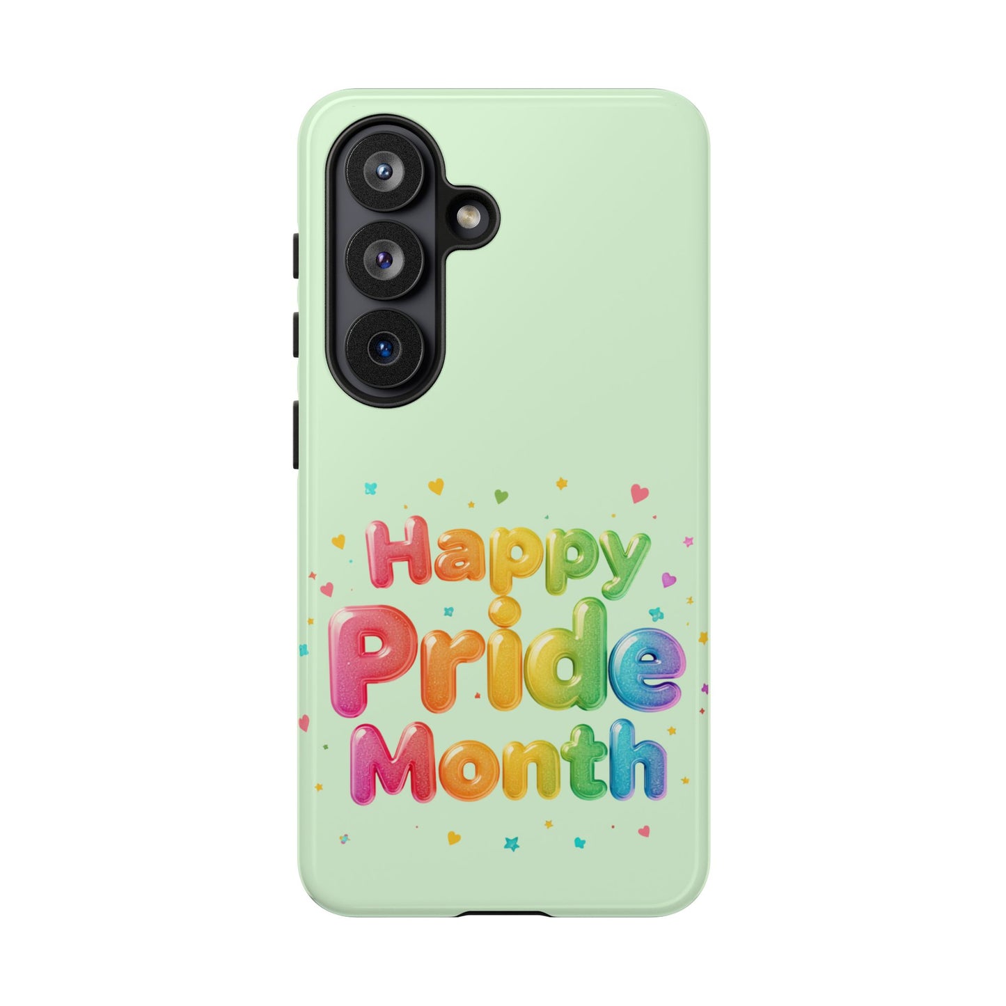 Happy Pride Month Phone Case — Colorful Rainbow Celebration Protective Cover