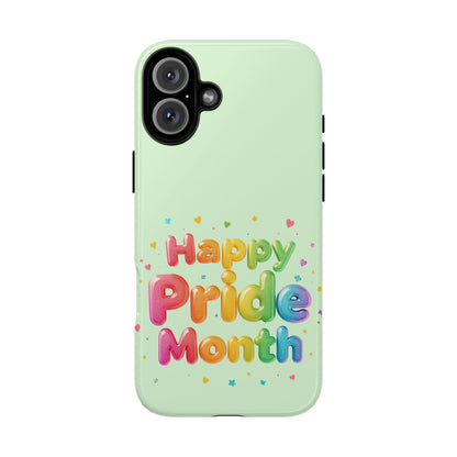 Happy Pride Month Phone Case — Colorful Rainbow Celebration Protective Cover
