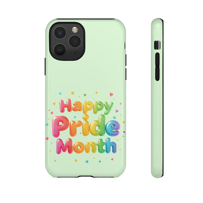 Happy Pride Month Phone Case — Colorful Rainbow Celebration Protective Cover