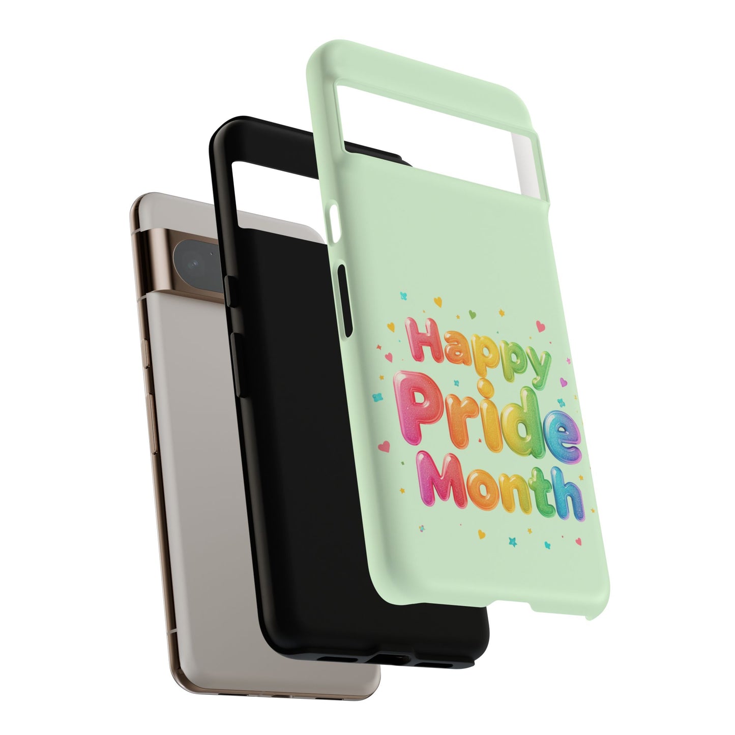 Happy Pride Month Phone Case — Colorful Rainbow Celebration Protective Cover