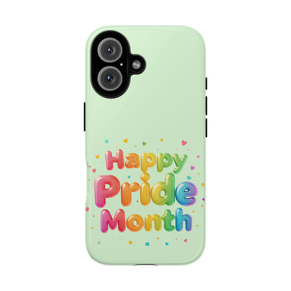 Happy Pride Month Phone Case — Colorful Rainbow Celebration Protective Cover