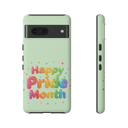 Happy Pride Month Phone Case — Colorful Rainbow Celebration Protective Cover