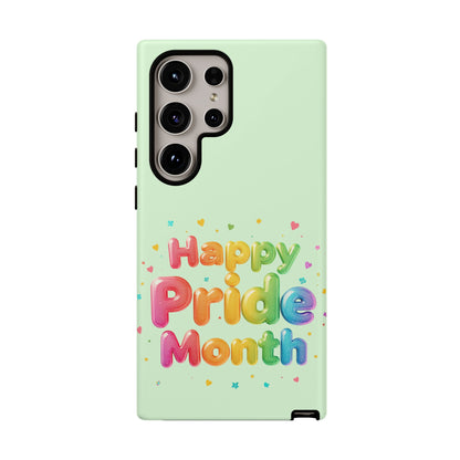 Happy Pride Month Phone Case — Colorful Rainbow Celebration Protective Cover