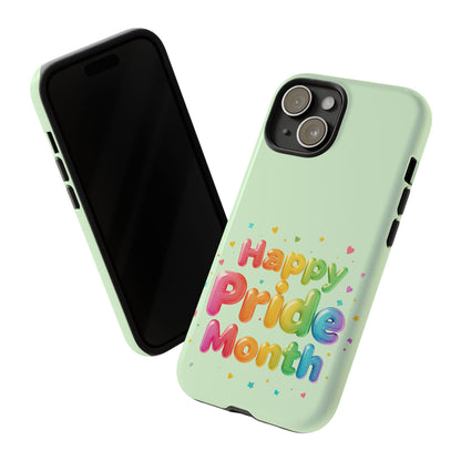 Happy Pride Month Phone Case — Colorful Rainbow Celebration Protective Cover