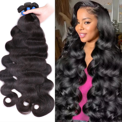 Body Wave Human Hair Extensions Curly Bundles Brazilian Hair Weavings Human Hair Bundles 10-26 38 40 Inch 1/3/4 Bundles 50g